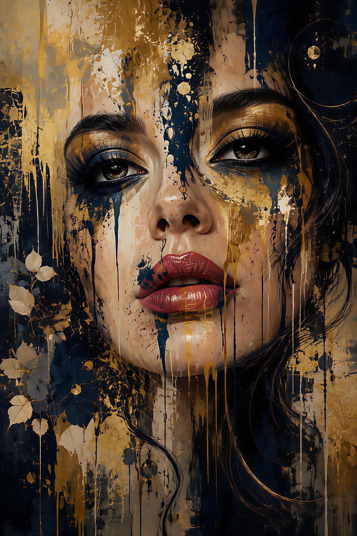 Gilded Reverie | ChromaLuxe® Aluminium Metal Print | Gloss Finish
