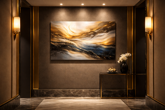 Ultra Premium Aluminum Metal Art | Abstract Photo Wall Art Decor | 16 x 24 inches