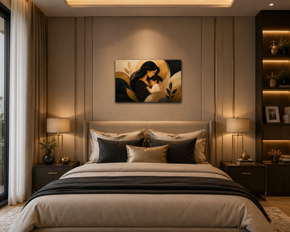 Eternal Embrace | Contemporary Figurative Art | Museum-Grade ChromaLuxe® Aluminium Metal Print