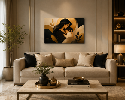 Eternal Embrace | Contemporary Figurative Art | Museum-Grade ChromaLuxe® Aluminium Metal Print