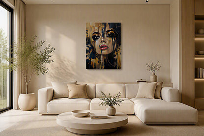 Golden Veil | ChromaLuxe® Aluminium Metal Print | Gloss Finish
