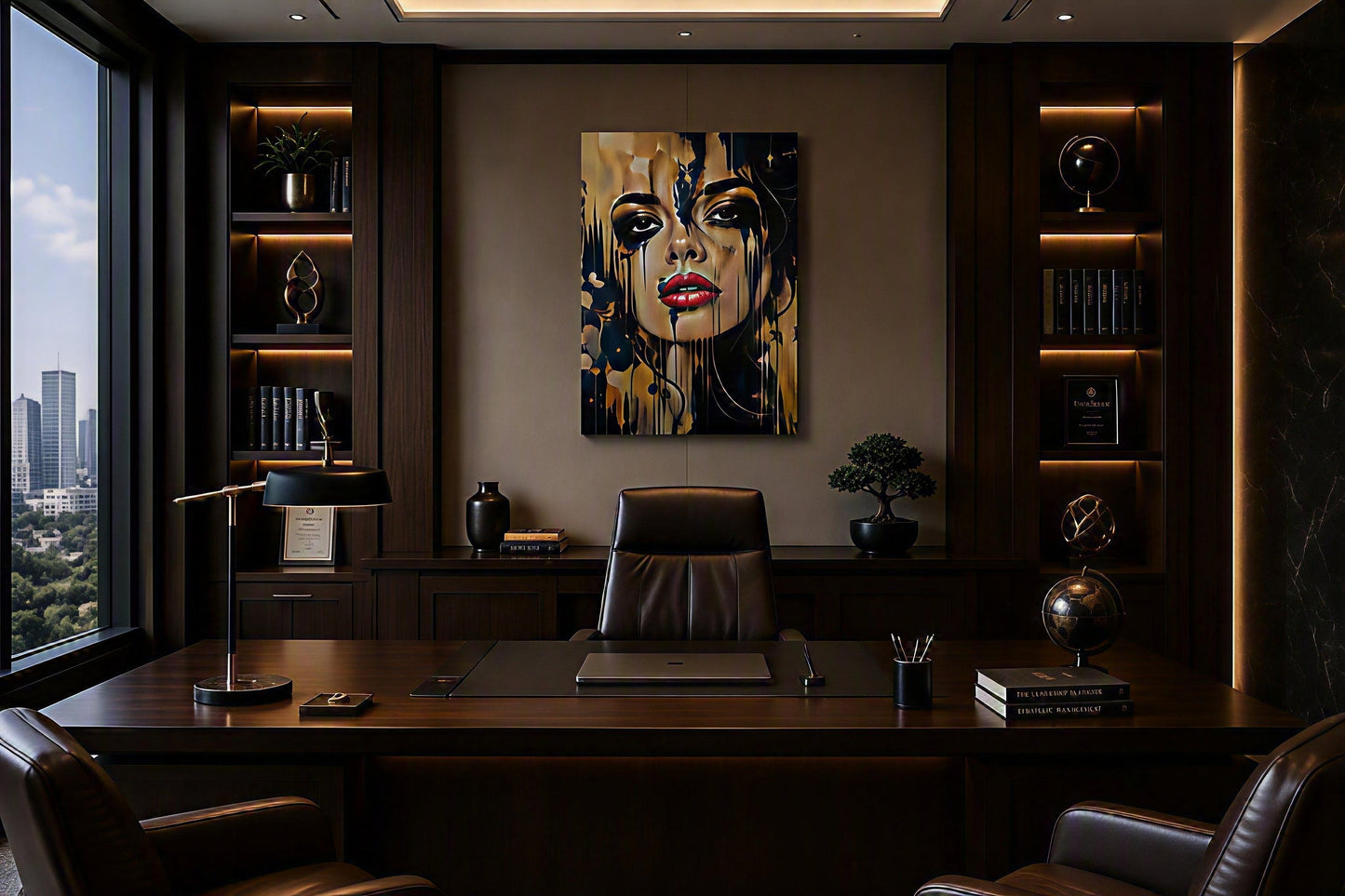 Golden Veil | ChromaLuxe® Aluminium Metal Print | Gloss Finish