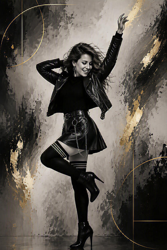 Ultra Premium Aluminum Metal Art | Dancer - Abstract Photo Wall Art Decor | 16 x 24 inches