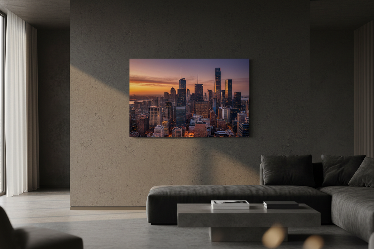 Matte Metal Print - Cinematic Hero